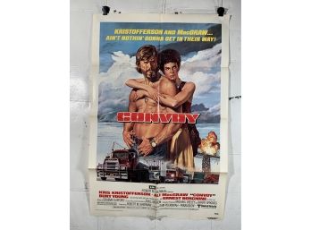 Convoy 1978 Vintage Movie Heavy Stock Window Card