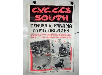 Cycles South Vintage Folded One Sheet Movie Poster