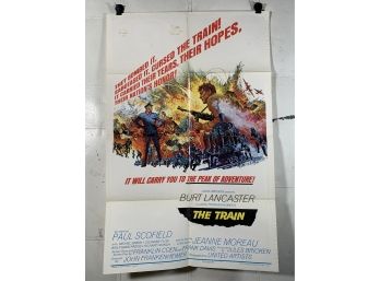 The Train Vintage Folded One Sheet Movie Poster