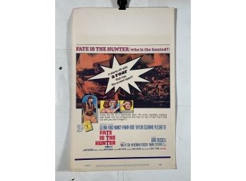 Fate Is The Hunter Vintage Movie Theater Thick Stock Window Card