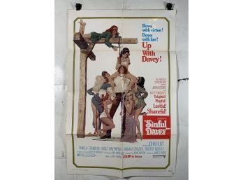 Sinful Davey Vintage Folded One Sheet Movie Poster