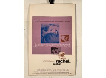 Rachel Rachel Vintage Movie Theater Thick Stock Window Card