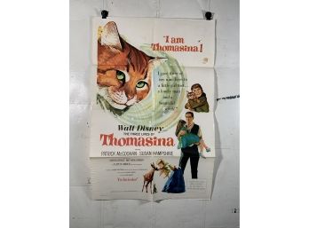 Thomasina Vintage Folded One Sheet Movie Poster