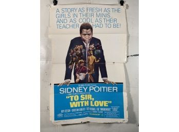 To Sir  With Love Vintage Folded One Sheet Movie Poster