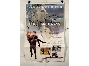 Those Calloways Vintage Folded One Sheet Movie Poster