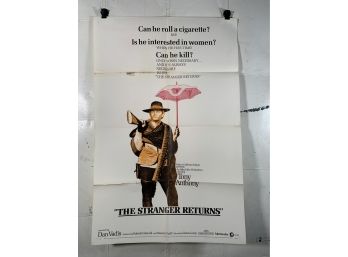 The Stranger Returns  Vintage Folded One Sheet Movie Poster