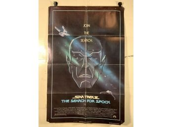 Star Trek The Search For Spock Vintage Folded One Sheet Movie Poster