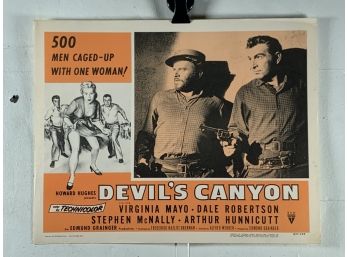 Devils Canyon Vintage Movie Theater Lobby Card