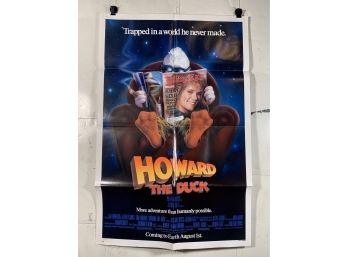 Howard The Duck 1986 Vintage Movie Heavy Stock Window Card