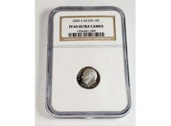 Silver  NGC 2005 S Pr-69 Ultra Cameo Dime