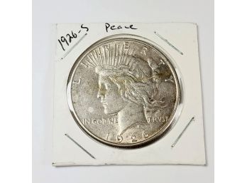 1926- S Peace Silver Dollar