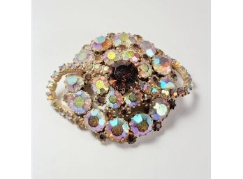 Vintage Iridescent Stone Pin