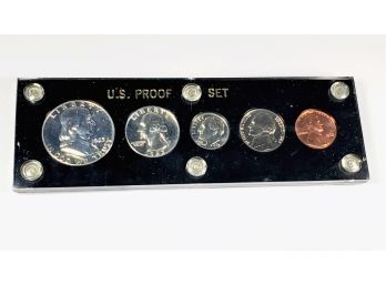 1963 Silver  Proof  Set In Black Capitol  Holder