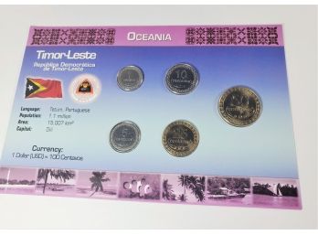 Coins Of Oceana  Timor-Leste Currency Set