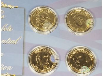 First 4 Presidential Uncirculated Dollar Coins  In Air Tights