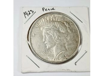 1923 Peace  Silver Dollar