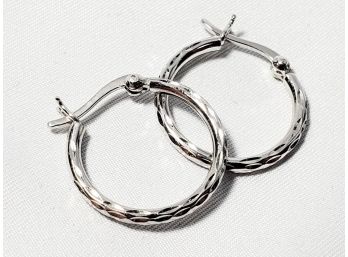 Sterling Silver Classic Hoop Earrings