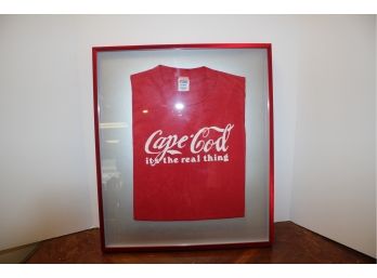 CAPE COD (Coca Cola Spoof) It's The Real Thing Framed T-Shirt