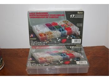 Two New 17 Compartment Bead Organizer Trays