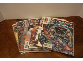 Lof Of Eight Marvel Comics CAPTAIN AMERICA Comic Books Jan 1997 #3 - 10