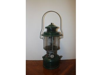 Vintage Green Gas Camping Lantern (Coleman?)