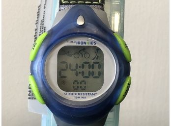 New Timex Triathlete Watch: Ironkids Sports Watch Swimming Running Cycling With Indiglo. Active Band.