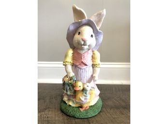Lovely Hand Crafted Easter Bunny Garden Figurine