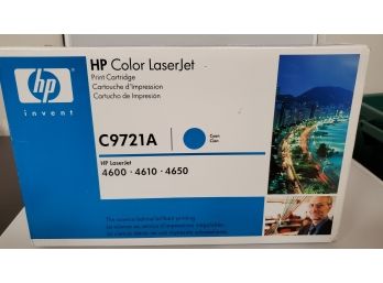 Hewlett Packard HP Color LaserJet Print Cartridge Cyan Color C9721A