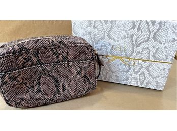 G.I.L.I. Snakeskin Leather Crossbody Bag