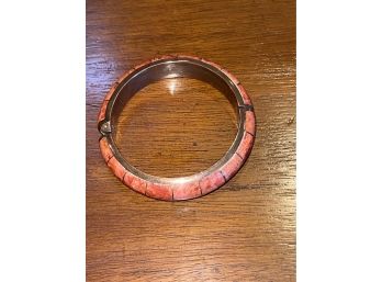 Coral Bangle Bracelet