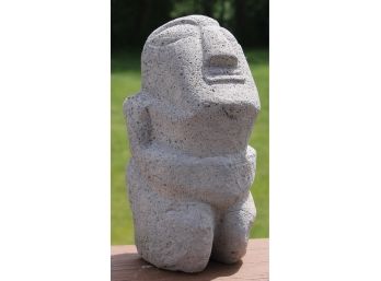 Wonderful Stone Reproduction Tribal Peruvian Garden Statue