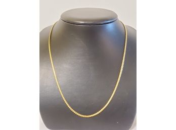 18K Acid Tested Yellow Gold 20.5' Chain - 7.6 DWT