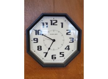 Battery Operated Wood Framed Wall Clock