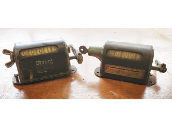 Two Vintage Durant Display Counters