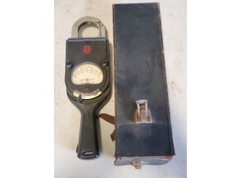 Vintage GE General Electric Clamp On A-C Volt Ammeter With Case