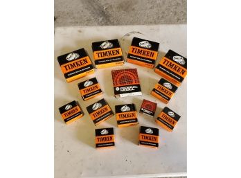 Lot New Old Stock Timken Automotive Tampered Roller Bearings