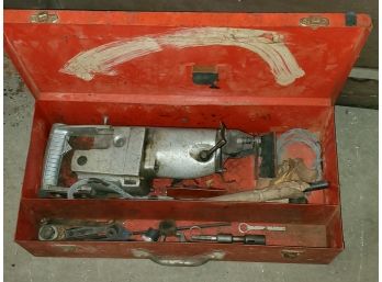 Vintage Milwaukee Heavy Duty Model 5300 Rotary Hammer Drill With Case