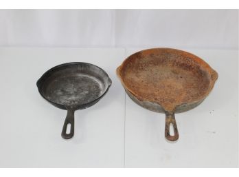 2 Cast Iron Pans