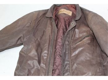 Vintage Leather Coat Size 36