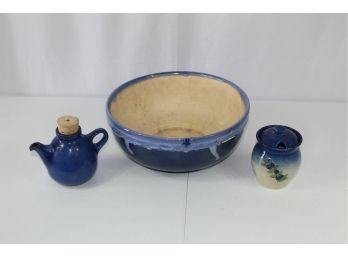 Blue Pottery Set