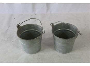 Small Galvanized Pails