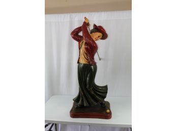 Victorian Lady Golfer Statue - 42' Tall