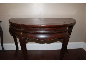 Very Old Handmade 1/2 Circle Table