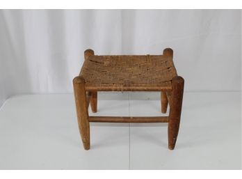 Wicker Top Foot Stool