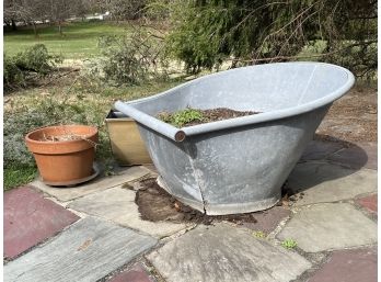 A Vintage Sitzbath/Planter And More