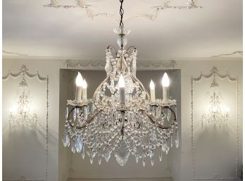 A Stunning 1920's Crystal Chandelier