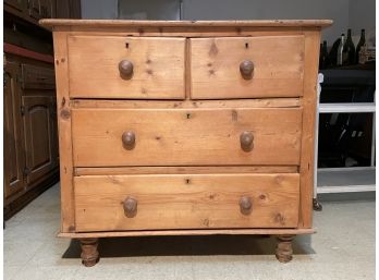 An Antique Pine Chest Of Drawers