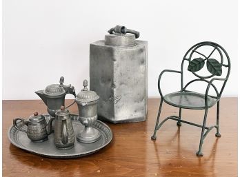 Antique Pewter Vessels And More Decor