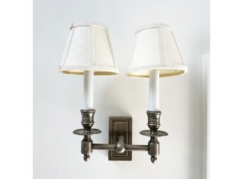 A Pair Pewter Wall Sconces From Restoration Hardware