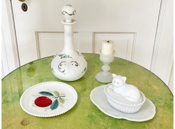 A Ceramic And Glass Decor Assortment